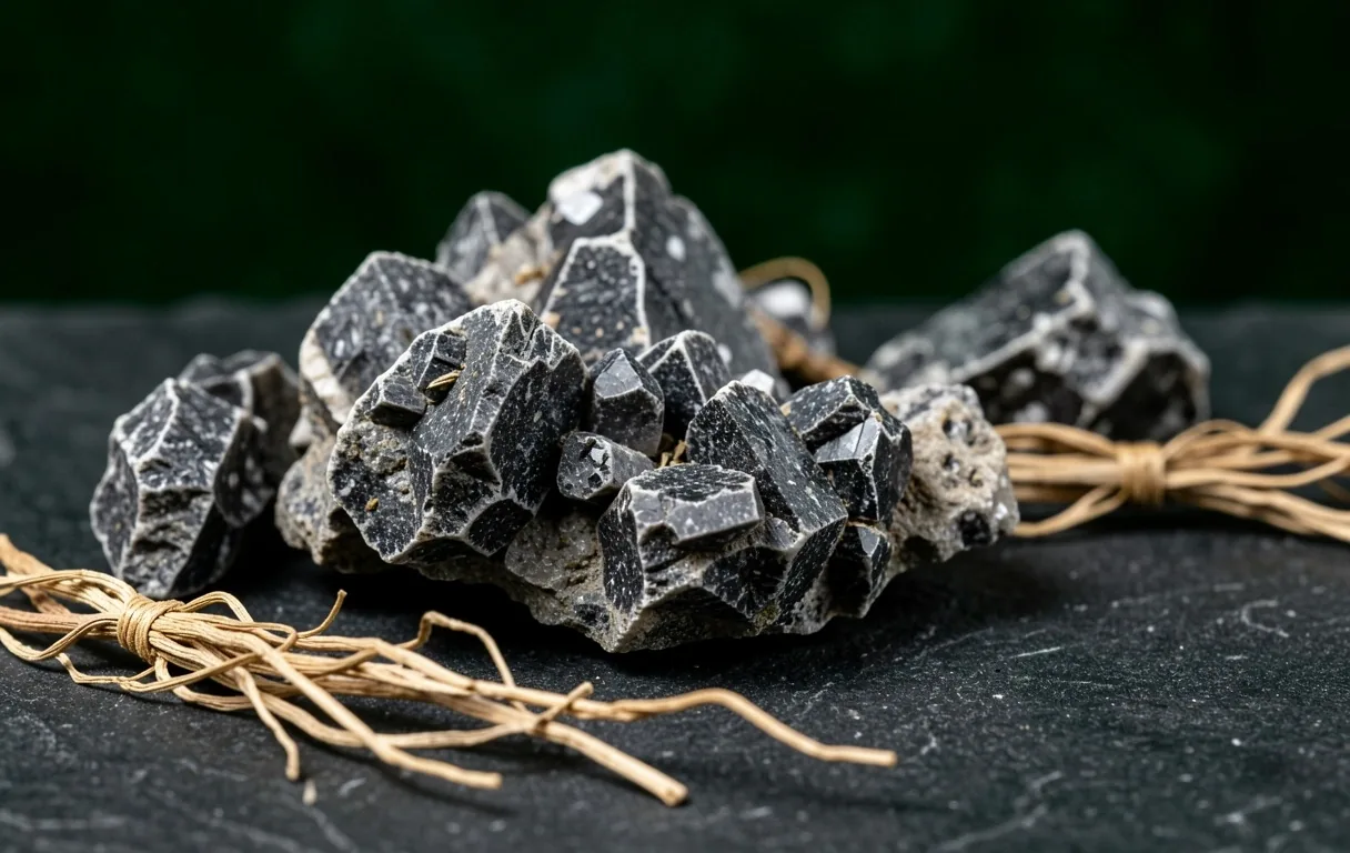 Organic raw minerals and roots